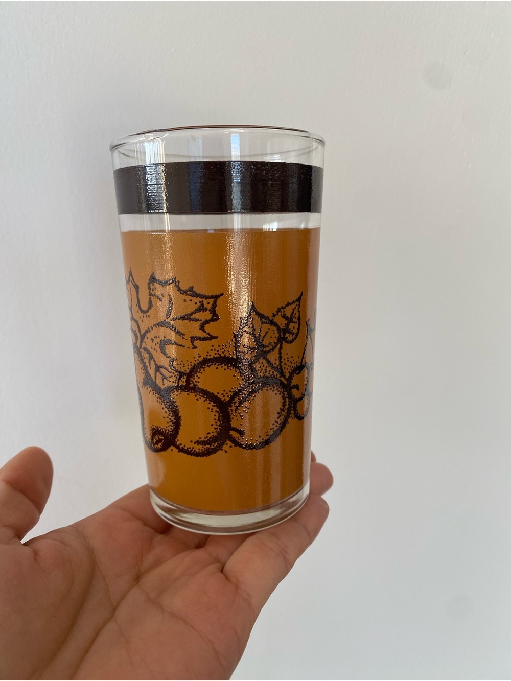 RARE - Vintage Dominion Glass Pyrex tumbler compatible - Old Orchard Fall Patter